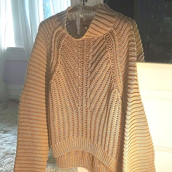 New w/ tags Free People slouchy cozy mock turtleneck - Picture 2 of 3